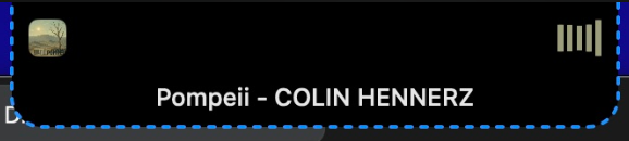 Droppy Media HUD in notch