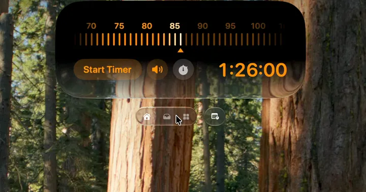 Droppy timer duration control set to one hour and twenty-six minutes